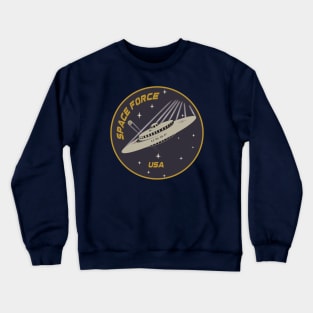 Space Force Mothership Medallion Crewneck Sweatshirt